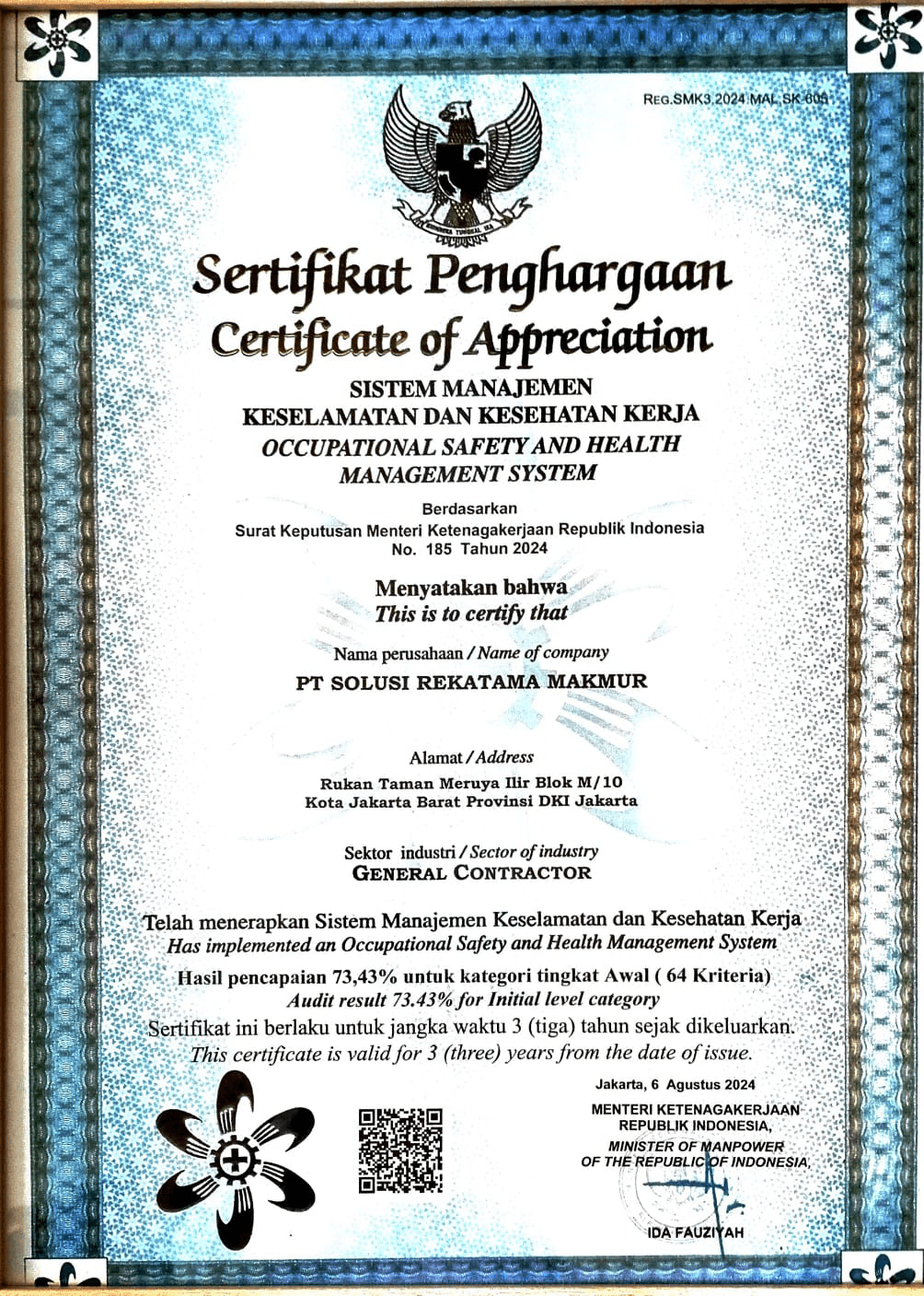 SMK3 Safety Recognition — 2024
