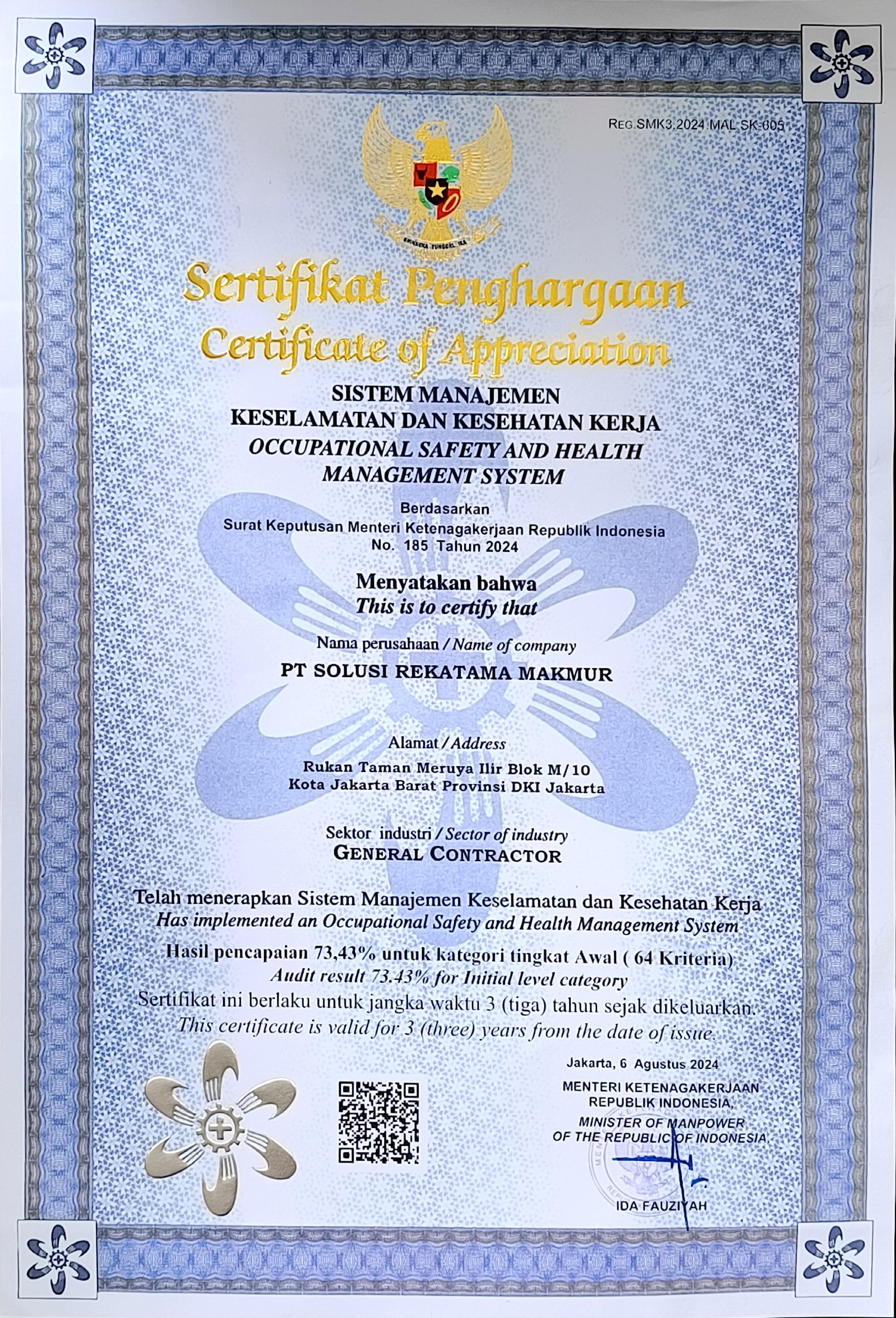 SMK3 Safety Recognition — 2024